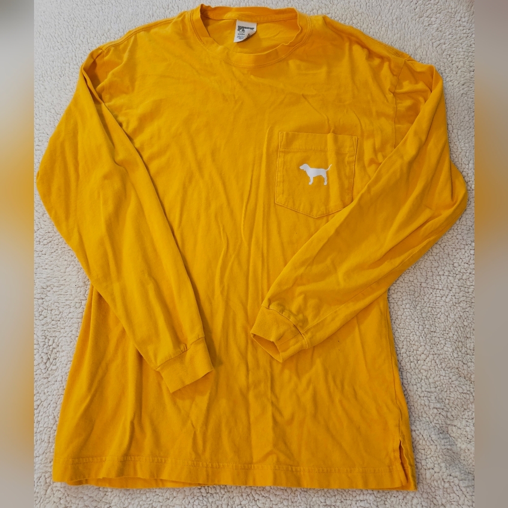 PINK by Victoria's Secret Yellow Long Sleeve Shirt